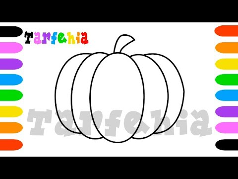 How to draw a pumpkin step by step for beginners - YouTube