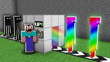 I turned a regular enderman into a super rainbow enderman but..