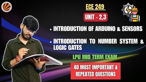 LPU Mid term ECE249 Unit 2 & 3 🔥 | Most Important Mid Term PYQs |LPU 2025#lpu#lpu2025#btech#Ece249
