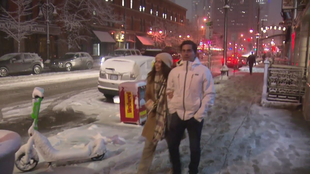 Snow Keeps Falling Across Colorado Making For A Wintry Friday - YouTube