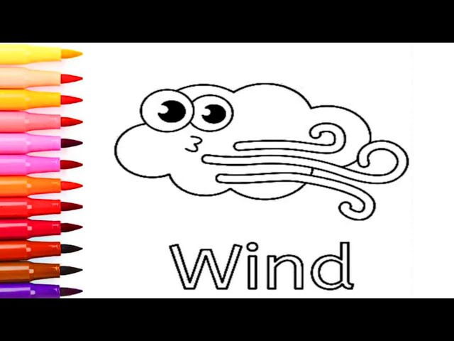 Wind Drawing Easy With Colour
