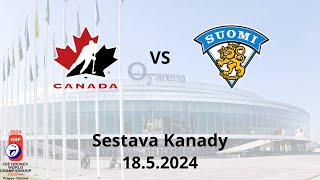 MS 2024 - Praha - Kanada-Finsko - sestava Kanady