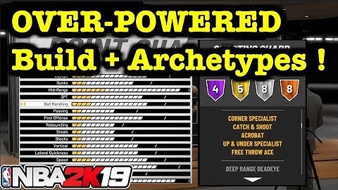 NBA 2K19 OVERPOWERED Build + Best Archetype to Score !  BEST HOF Badges in 2K19. OP Guard Build #1