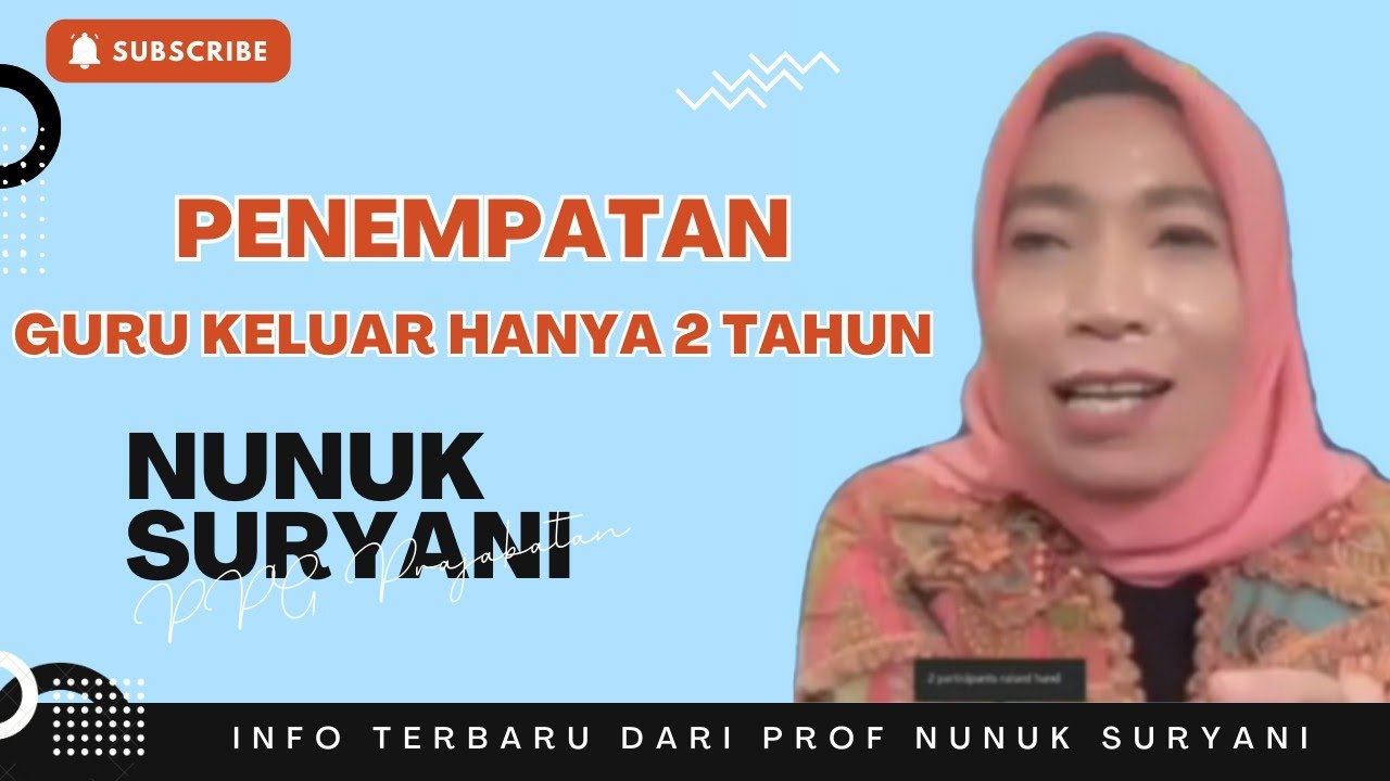 Prof Nunuk Suryani Penempatan Guru Ppg Prajabatan Youtube