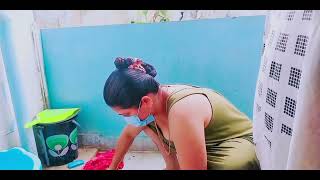 Clothes Washing In Nighty Dress Desi Cleaning Vlog Hd