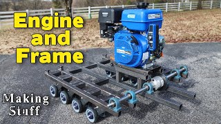DIY Tracked Vehicle Part 2 - Engine and Frame