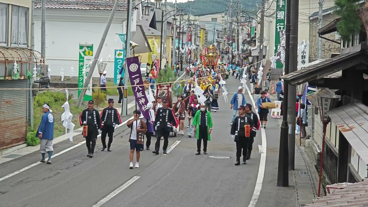 令和７年　一戸まつり　神輿渡御·山車巡業　高見邸より