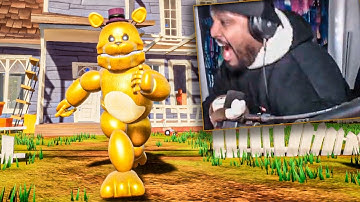 I TRIED TO BEAT FREDBEAR HELLO NEIGHBOR MOD IN ONE GO (Full unedited stream)