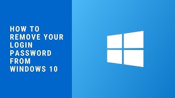 How to remove your Login Password from Windows 10