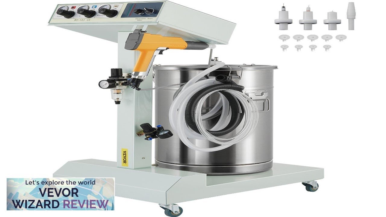 VEVOR 40W 50L Electrostatic Powder Coating Machine with Spraying Gun Paint 550g Review