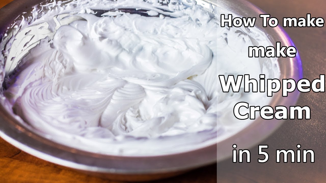 Whipped Cream | How To Make Whipping Cream | Mints Recipes | MintsRecipes