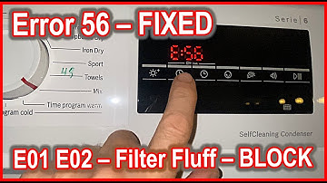 How to fix E56 Error Code – BOSCH – Problem Tumble Dryer – FIXED