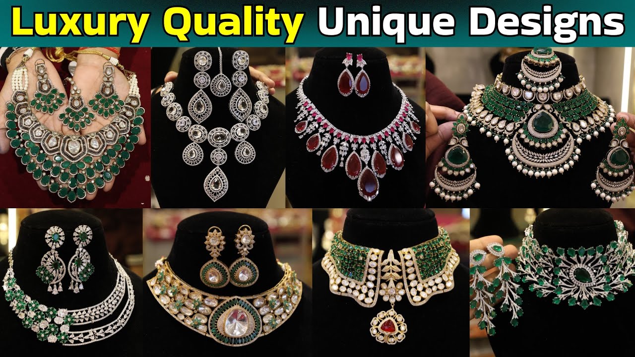 Moissanite Polki Kundan AD Necklace Earrings Sets Wholesale | Imitation Wholesale Shop