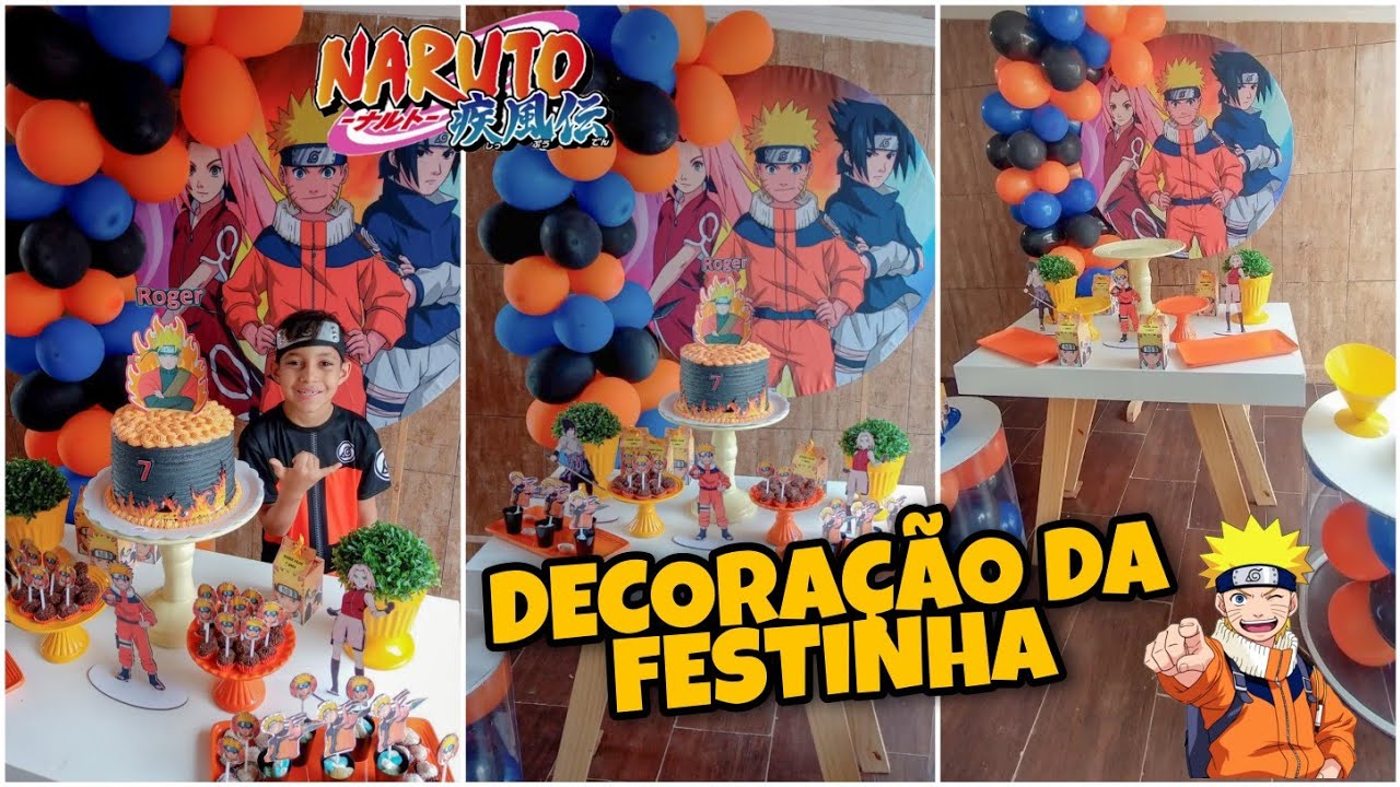 The akatsuki  Festa naruto decoração, Festa naruto, Aniversario