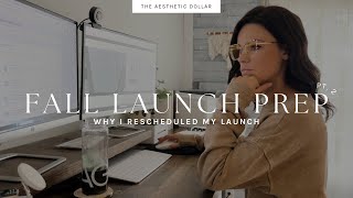 Studio Vlog | No. 6 | Fall Launch Prep Part 2 | Packing Orders | Why I Rescheduled My Launch