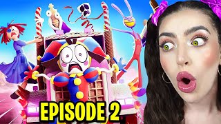 Reacting to THE AMAZING DIGITAL CIRCUS - EPISODE 2! (CANDY CARRIER CHAOS!)