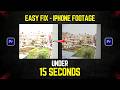 iphone Footage in Premiere Pro (over-exposed/washed-out) - Easy Fix