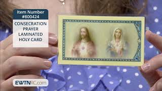 800424_CONSECRATION PRAYER LAMINATED HOLY CARD