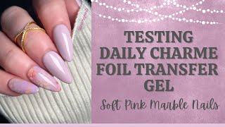 Did I Find a Foil Transfer Gel that Actually Works!? // Soft Pink Marble Nails screenshot 2