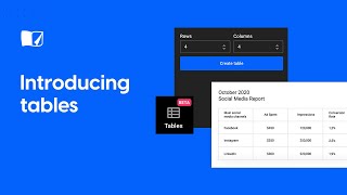 Introducing Tables | Flipsnack.com
