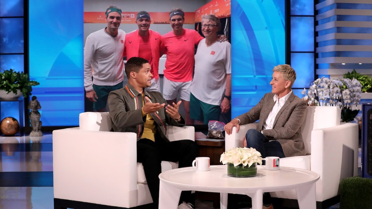 ⁣Trevor Noah Trained with Pro Tennis Coaches to Play Against Roger Federer