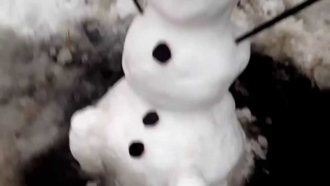 アナと雪の女王 オラフ 雪だるま作ってみた 2 Youtube