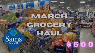 $500 Sam's Club Grocery Haul | What We Buy for Our Large Family #shopwithme #familyvlog #shopping