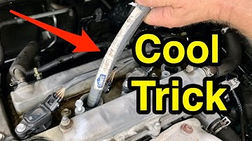 How to remove oil from spark plug wells - easy trick.