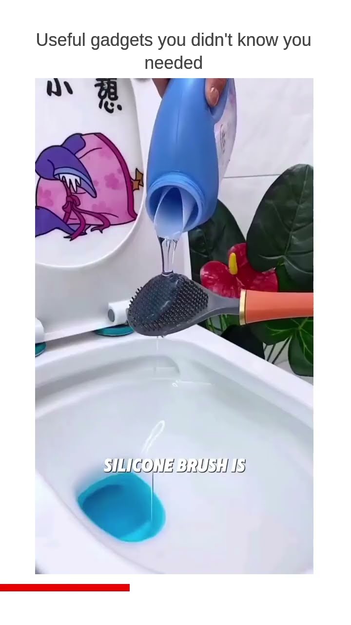 Product link in Bio Efficient cleaning, clean the toilet groove, leaving no dead corners, efficient