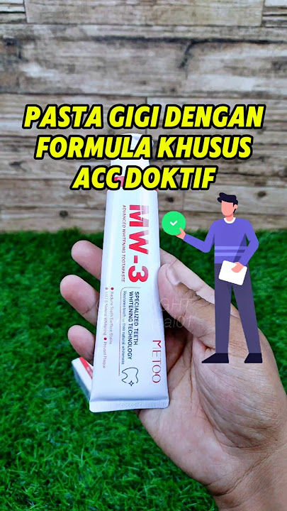 Rekomendasi Pasta gigi METOO MW3 pemutih gigi yang lagi viral sudah di approved oleh Doktif. #metoo