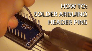 How To - Solder Pin Headers to an Arduino Pro Mini