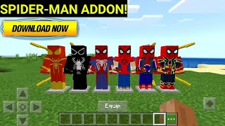 Spider Man Mod in Minecraft PE | spider man in minecraft | Hindi | screenshot 3