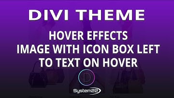 Divi Theme Hover Effects Image With Icon Box Left To Text On Hover 👍