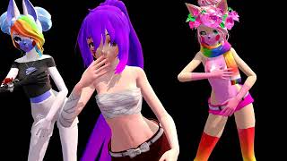 【MMD】-Live For The Night