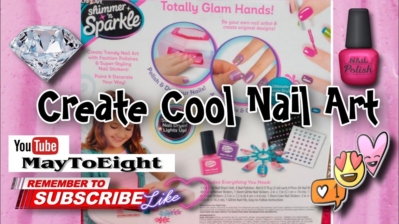 4. Craz-y-Art Shimmer & Sparkle Nail Stickers - wide 2