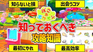 【ぽこあポケモン】知らないと損する序盤攻略のコツ10選【ぽこポケ】 素材集め/すみごこち/チャレンジ/環境レベル/pokopia