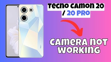 Camera not working Tecno Camon 20/20 Pro || How to solve camera problems solutions || Camera issues