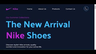 Building A Single Page Website For Nike | ReactJS | Animate-On-Scroll | TypedJS | Tailwind CSS