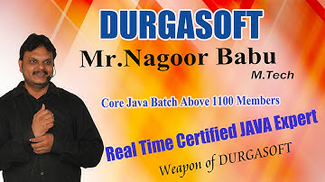 Mr Nagoor Babu Regular Class Room Session at DURGASOFT