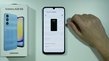 Samsung Galaxy A25 5G: How to Turn ON/OFF Always On Display