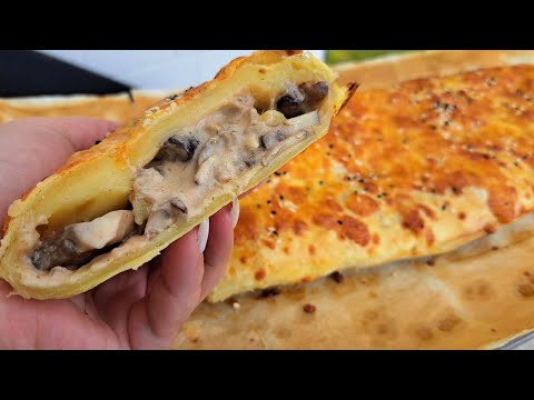 ГРИБНОЙ РУЛЕТ невероятно вкусный быстрый просто тянет во рту.