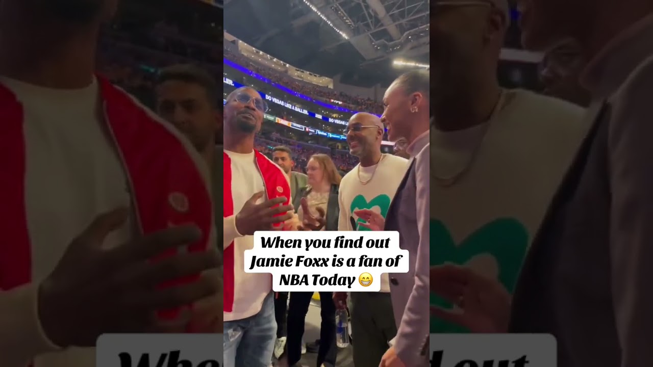We’re still waiting for Jamie Foxx to make his NBA Today debut 👀