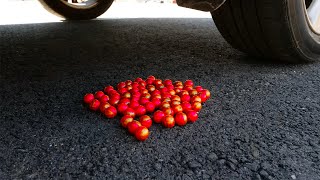 Crushing Crunchy & Soft Things by Car! - EXPERIMENT Paintballs vs Car by Galaxy Experiments 37,047 views 3 years ago 1 minute, 37 seconds