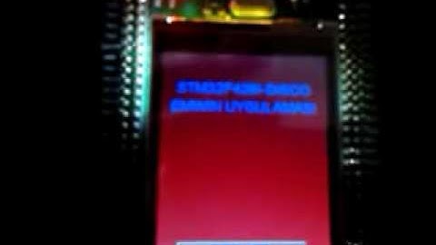 STM32F429I-DISCO Emwin Application