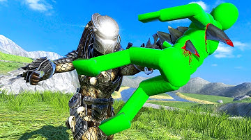 Predator IMPALES Ragdoll NPC - Overgrowth Mods Gameplay