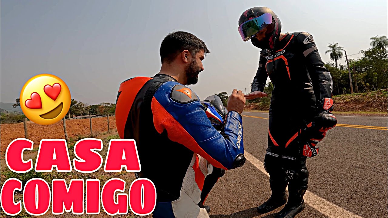 PEDI MINHA NAMORADA EM CASAMENTO NA VIAGEM DE MOTO | CBR 1000 RR S1000 RR @fereif