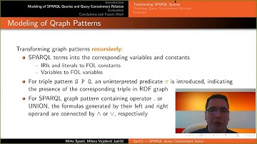 ZINC 2020 - SpeCS SPARQL Query Containment Solver