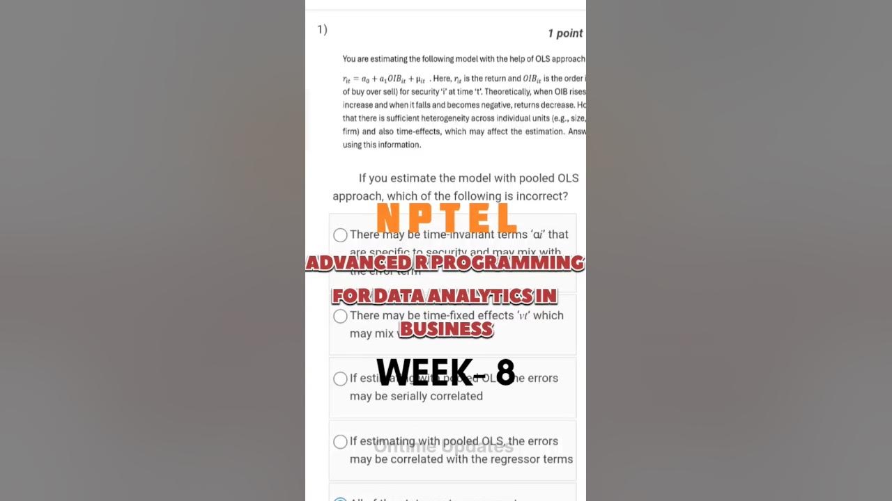WEEK-8 advanced R Programming for data analytics in Business # ...