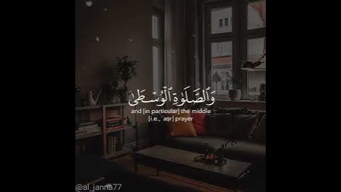 سورة البقرة حَافِظُوا عَلَى الصَّلَوَاتِ وَالصَّلَاةِ الْوُسْطَى وَقُومُوا لِلَّهِ قَانِتِينَ (238)