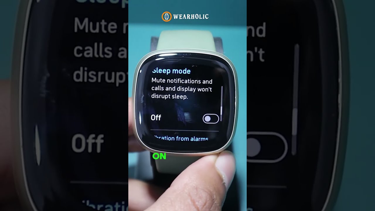 How To Turn On Off Sleep Mode In Fitbit Versa 3